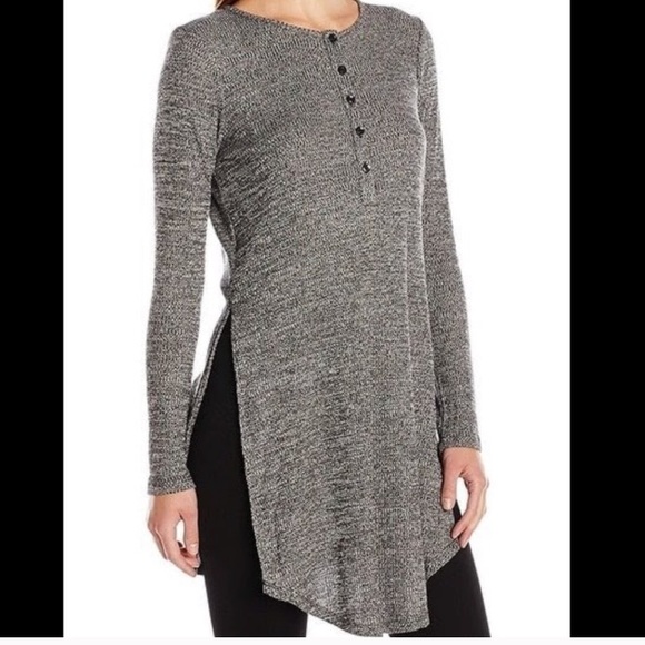 BCBGeneration Tops - BCBGENERATION | Gray Knotted Tunic | L